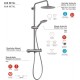 COLUMNA DE DUCHA GEDY STAR PLUS 02 COLUMNA MONOMADO GUN METAL