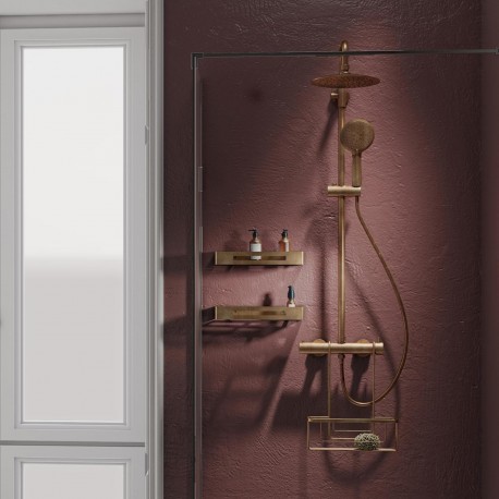 COLUMNA DE DUCHA GEDY STAR PLUS 05 COLUMNA MONOMADO ROSE GOLD