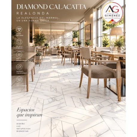 Diamond Calacatta MATE 70x40cm, COM
