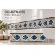 CENEFA 055 GRIS BRILLO 8x25cm, COM