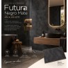 FUTURA NEGRO MATE 25x33cm. ECO