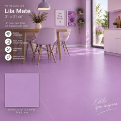 MATT MONOCOLOR LILA 31x31cm, ECO
