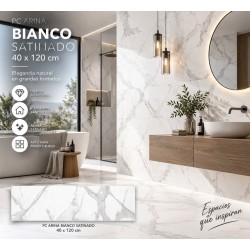 PC ARINA BIANCO SATINADO 40x120cm, COM