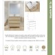 CONJUNTO MUEBLE DE BAÑO ANA ROBLE 80CM
