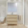 ANA 80cm Oak Bathroom Vanity Set