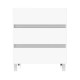 BOSTON White Bathroom Vanity Set 80x45cm – 3 Drawers