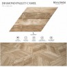 DIAMOND PALLET CAMEL EFECTO MADERA 70x40cm, COM