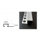 STEP - ALUMINUM - MATT SILVER  25x12mm 2,5m
