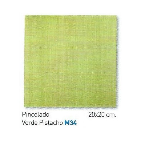 PINCELADO VERDE PISTACHO  20x20cm COM