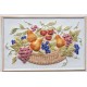 AZULEJO DECORATIVO FRUTAS BLANCO BRILLO 21,5x32,5cm.