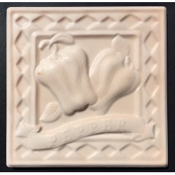 AZULEJO DECORATIVO PIMIENTO ROSA PLAIN MATE 15x15cm.