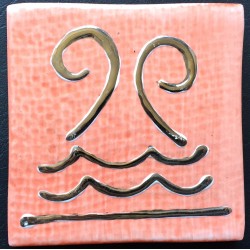 SHINY ROJO DECORADO 10x10cm. ECO