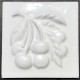 SHINY DECORATIVE WALL TILES FRUTAS BLANCO 10x10cm.