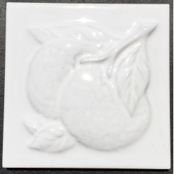 SHINY DECORATIVE WALL TILES NARANJA BLANCO 10x10cm.