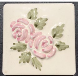 SHINY DECORATIVE WALL TILES ROSA CREMA 10x10cm.