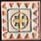 SHINY DECORATIVE WALL TILES  TACO CARDINAL MARRON 10x10cm.