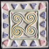  DECORATIVE WALL TILES  TACO LEO MORADO 10x10cm.