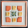  DECORATIVE WALL TILES TACO NARANJA  Nº 1 10x10cm.