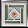 AZULEJO DECORATIVO TACO VERDE Nº 2  10x10cm.