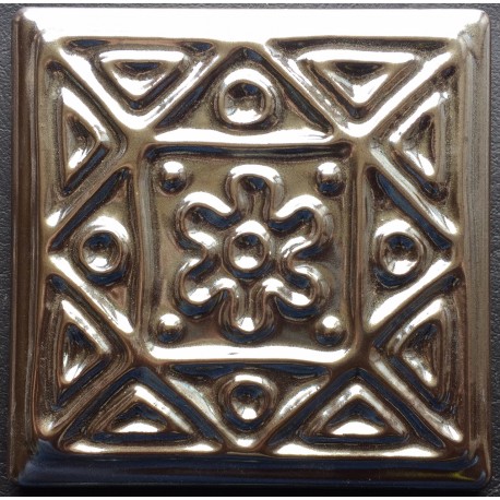 SHINY DECORATIVE WALL TILES  TACO METALICO Nº 1 10x10cm.