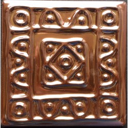 DECORATIVE WALL TILES  TACO METALICO BRONCE  Nº 2 10x10cm.