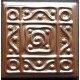 AZULEJO DECORATIVO TACO METALICO BRONCE Nº 4  10x10cm.