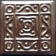 AZULEJO DECORATIVO TACO METALICO Nº 3  10x10cm.