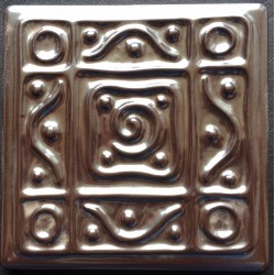AZULEJO DECORATIVO TACO METALICO Nº 3  10x10cm.