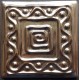 AZULEJO DECORATIVO TACO METALICO Nº 4  10x10cm.