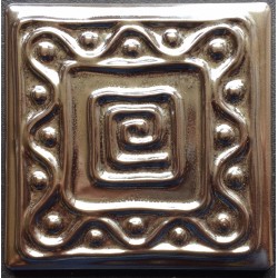 AZULEJO DECORATIVO TACO METALICO Nº 4  10x10cm.