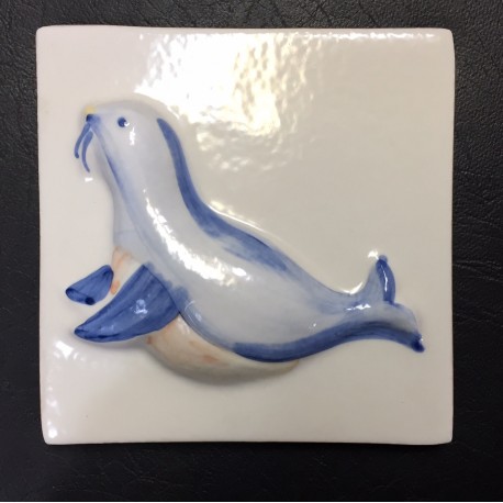 AZULEJO DECORATIVO FOCA 10x10cm.