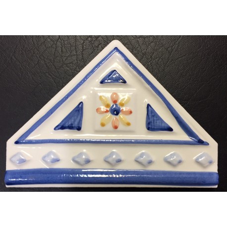 TRIANGULO AZUL 10x14cm.
