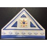  DECORATIVE WALL TILES  TRIANGULO AZUL 10x14cm.