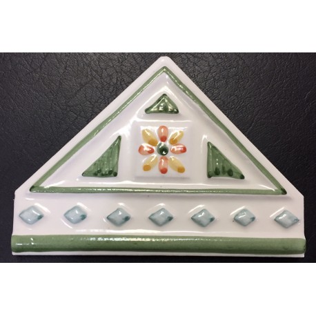 TRIANGULO VERDE 10x14cm.
