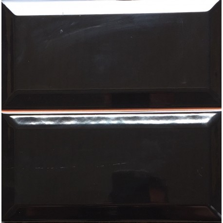 SHINY PRECORTE BISELADO NEGRO 20x20cm ECO