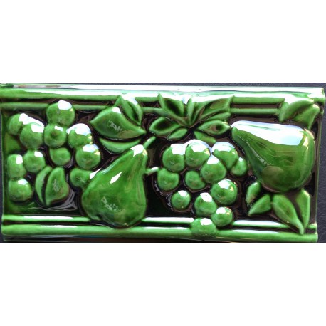  BORDER TILES 1033 VERDE INGLES 10x20cm.