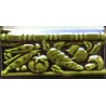  BORDER TILES VERDURAS VERDE HIERRO 10x20cm.