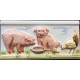 CENEFA PIG CREMA  BRILLO 10x20cm.