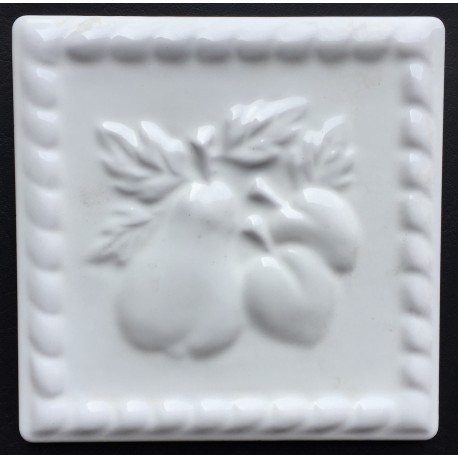 DECORATIVE WALL TILES PERA BLANCO PLAIN 15x15cm