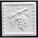 DECORATIVE WALL TILES UVA BLANCO PLAIN 15x15cm