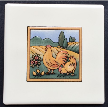 DECORATIVE WALL TILES GALLINAS GLASS CREMA 15x15cm