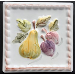 DECORATIVE WALL TILES PERA BLANCO PAINTED 15x15cm