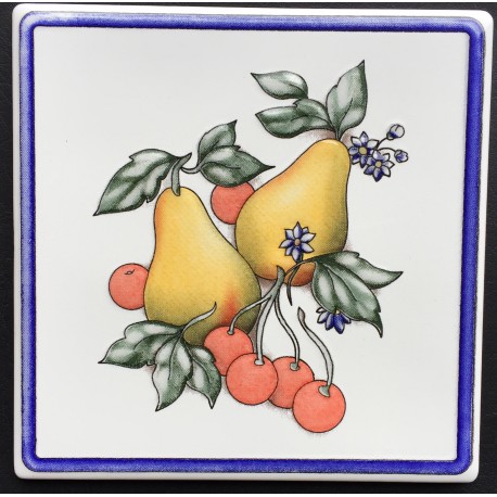 DECORATIVE WALL TILES PERAS GLASS BLANCO 15x15cm