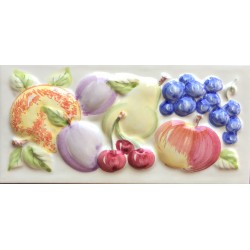 CENEFA FRUTAS PAINTED CIRIO 10X20cm