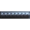MOLDURA TRENZA NEGRO PAZ 3X15cm
