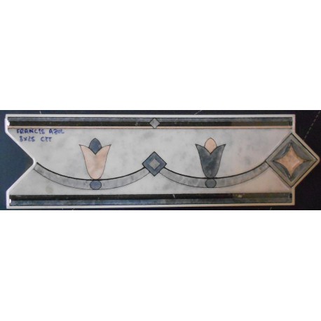 BORDER TILES FRANCIS AZUL 8x25