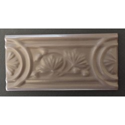 CENEFA FLOR CIRCULO CAQUI 7,5x15cm