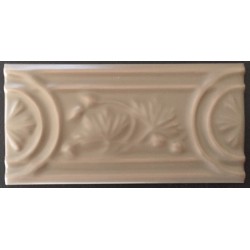 CENEFA FLOR CIRCULO NOCE 7,5x15cm