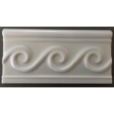 CENEFA OLAS GRIS OSCURO 7,5x15cm