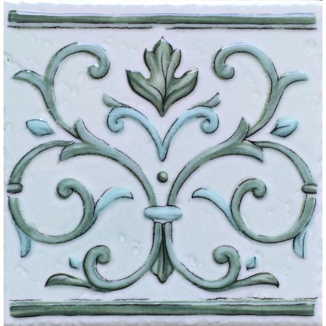 CENEFA VERDE 15X15cm